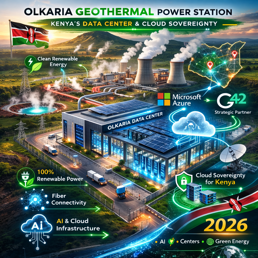 Olkaria geothermal data center Kenya Microsoft G42 cloud sovereignty AI infrastructure 2026