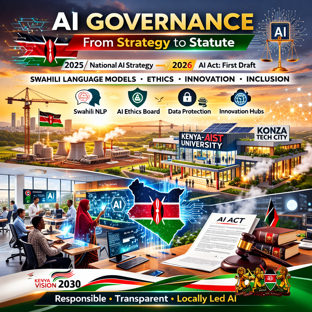 Kenya AI governance strategy 2026 Swahili language models AIST South Korea partnership Konza